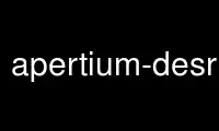 Uruchom apertium-desrtf w bezpłatnym dostawcy hostingu OnWorks w systemie Ubuntu Online, Fedora Online, emulatorze online systemu Windows lub emulatorze online systemu MAC OS