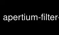 Chạy apertium-filter-mập mờ trong nhà cung cấp dịch vụ lưu trữ miễn phí OnWorks qua Ubuntu Online, Fedora Online, trình giả lập trực tuyến Windows hoặc trình mô phỏng trực tuyến MAC OS