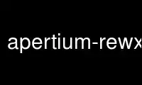 Run apertium-rewxml in OnWorks free hosting provider over Ubuntu Online, Fedora Online, Windows online emulator or MAC OS online emulator