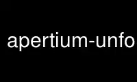 Uruchom apertium-unformat w darmowym dostawcy hostingu OnWorks przez Ubuntu Online, Fedora Online, emulator online Windows lub emulator online MAC OS