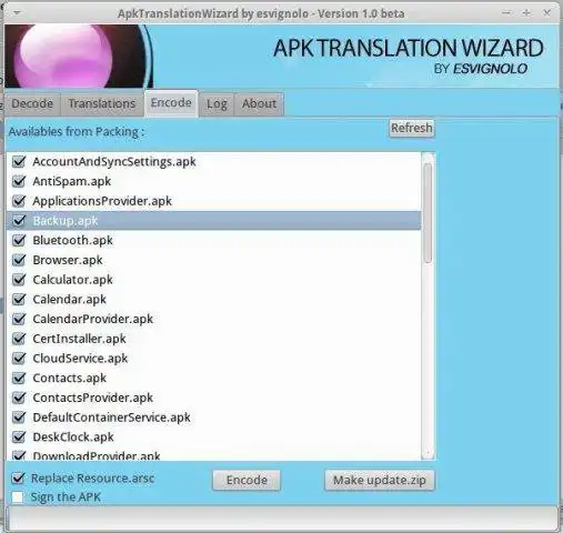 Завантажте веб-інструмент або веб-програму ApkTranslationWizard