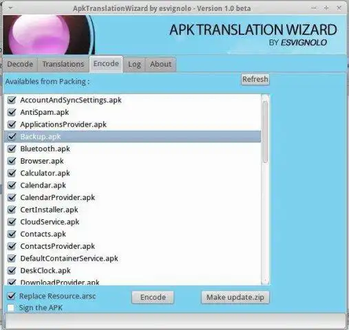 Download web tool or web app ApkTranslationWizard