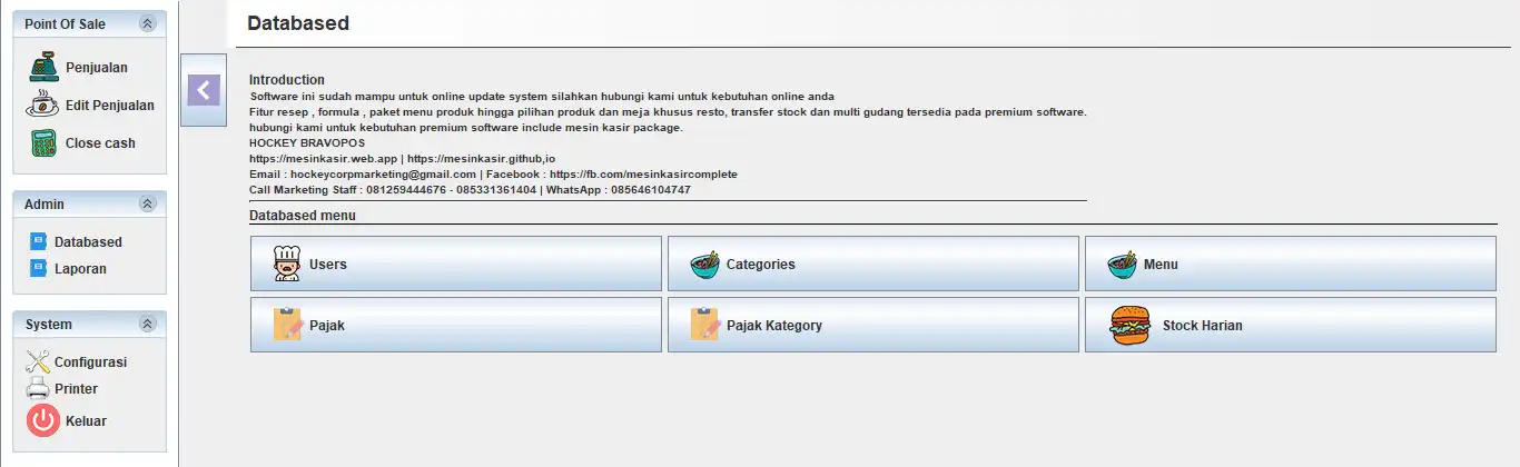 Download webtool of web-app aplikasi restoran gratis download