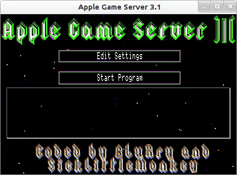 Download de webtool of webapp Apple Game Server 3.1 om online onder Linux te draaien