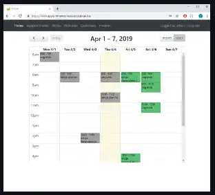 Download web tool or web app Appointment scheduler