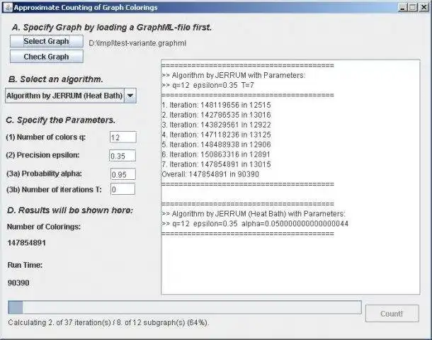 Mag-download ng web tool o web app Tinatayang Pagbibilang ng Mga Pangkulay ng Graph