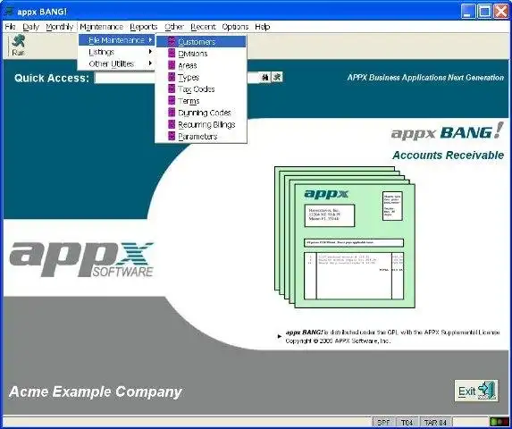 Descărcați instrumentul web sau aplicația web APPX BANG! Software de aplicații pentru afaceri