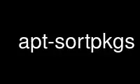 Run apt-sortpkgs in OnWorks free hosting provider over Ubuntu Online, Fedora Online, Windows online emulator or MAC OS online emulator