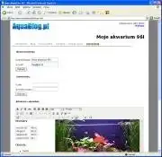 Загрузите веб-инструмент или веб-приложение AquaBlog для аквариумистов