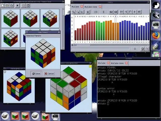 Descărcați instrumentul web sau aplicația web Arcus - Rubiks Cube Simulator