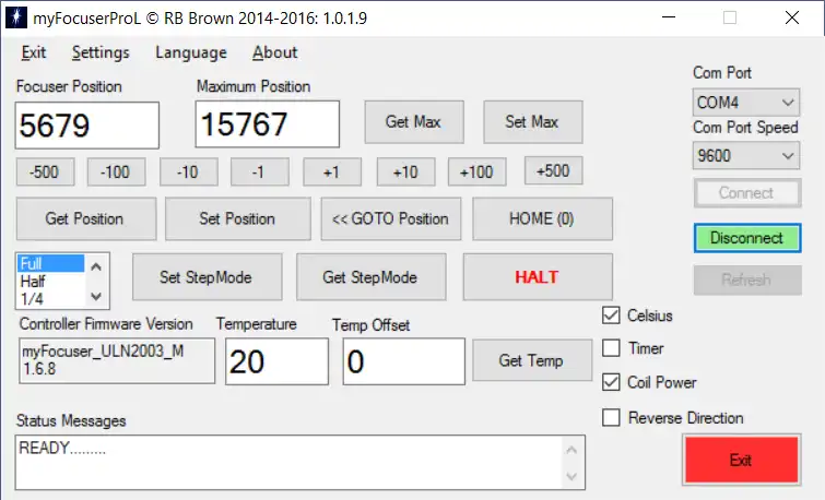 Download web tool or web app Arduino ASCOM Focuser Pro DIY to run in Linux online