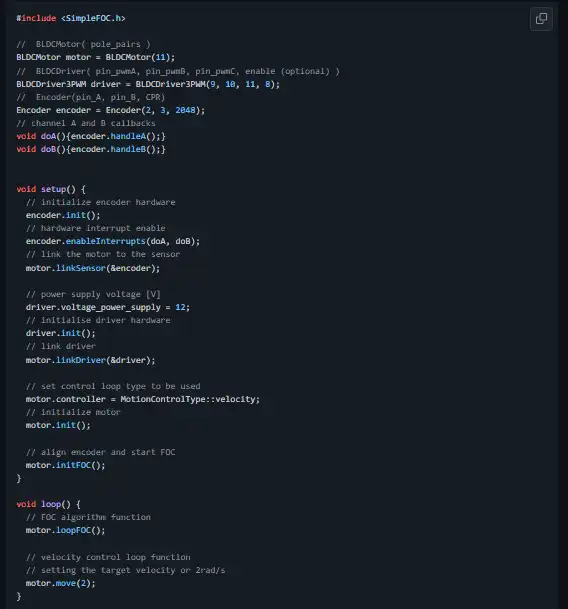 Web aracını veya web uygulamasını indirin Arduino FOC