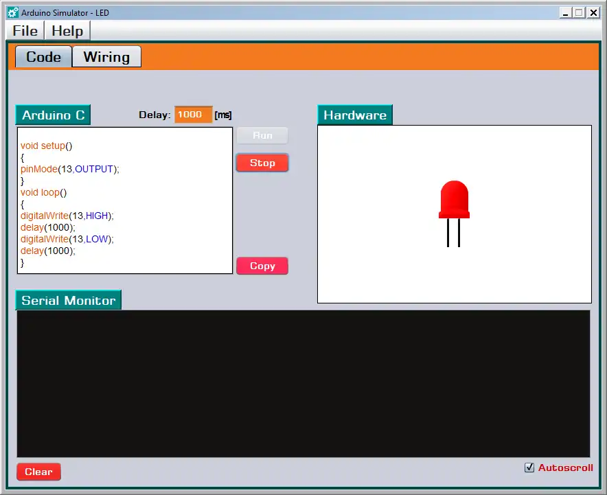 Download web tool or web app Arduino Simulator