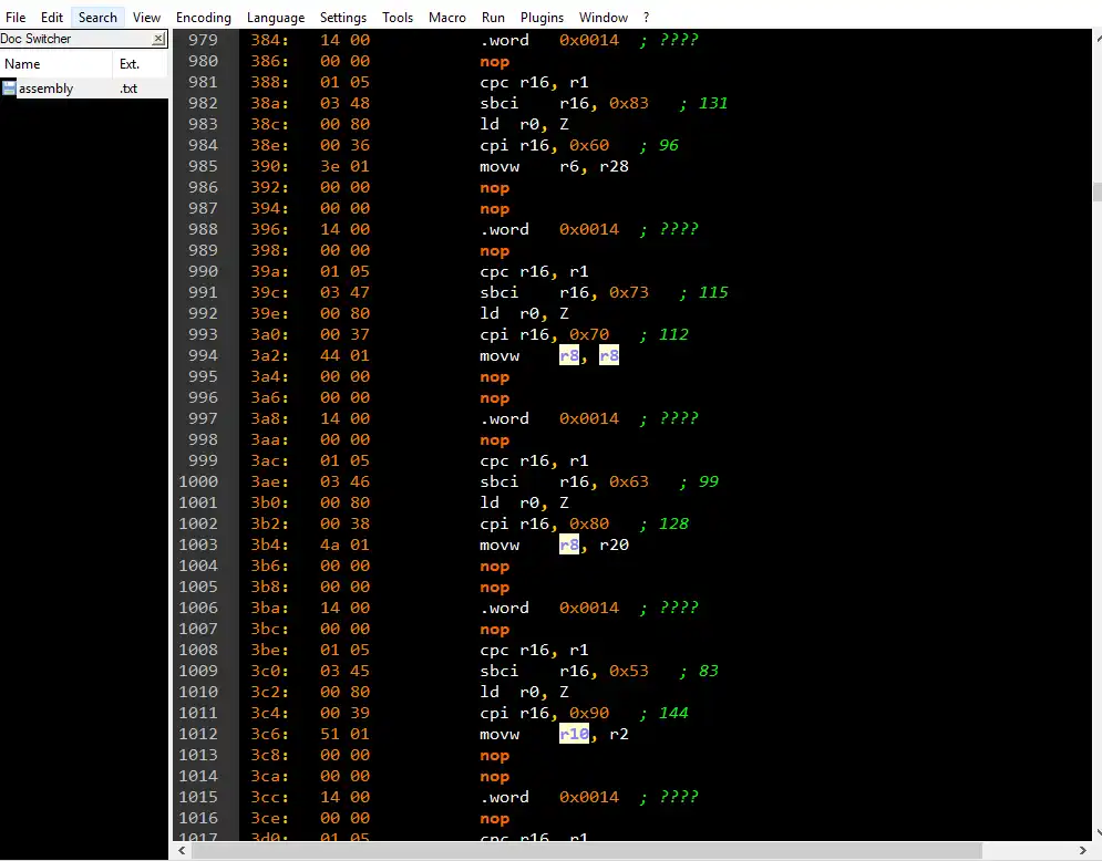 Download webtool of web-app Arduino naar Assembly Converter