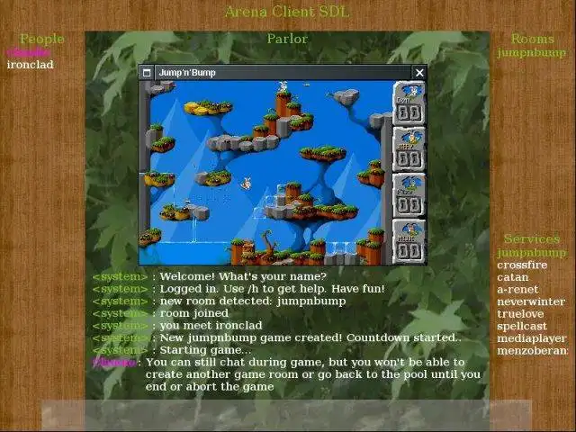 Muat turun alat web atau apl web a-renet distributed gaming net untuk UNIX berjalan di Linux dalam talian