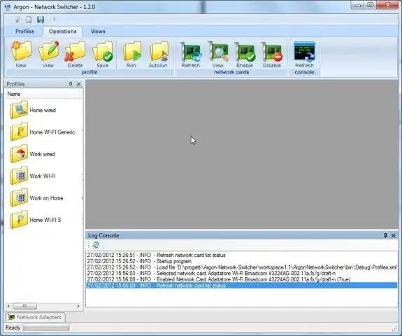 Download web tool or web app Argon Network Switcher