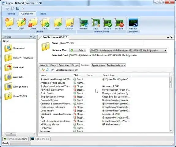 Download web tool or web app Argon Network Switcher