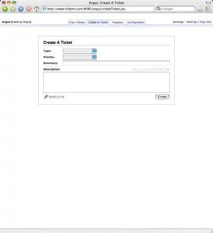 Download web tool or web app Argus Issue Tracking System