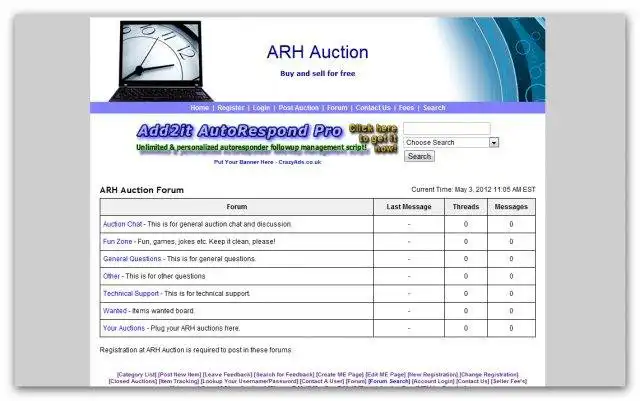 Download web tool or web app ARH GPL Auction