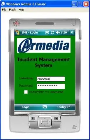 Загрузите веб-инструмент или веб-приложение Armedia Incident Management System