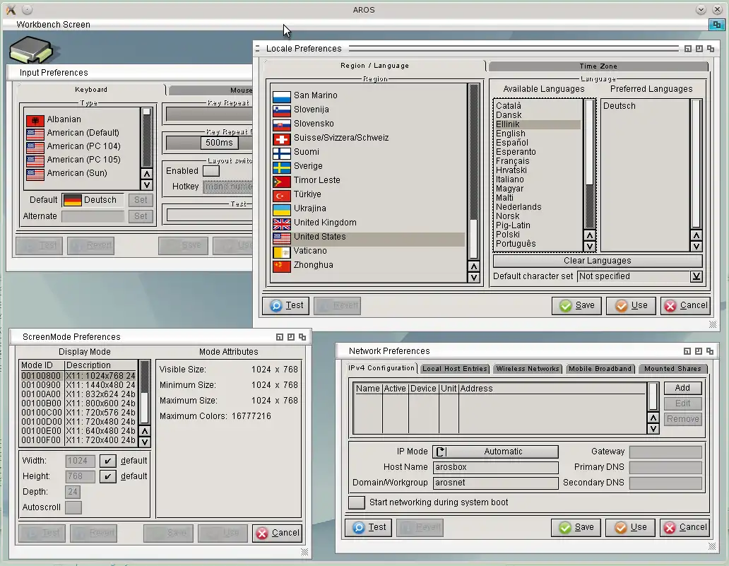 웹 도구 또는 웹 앱 다운로드 AROS Research Operating System