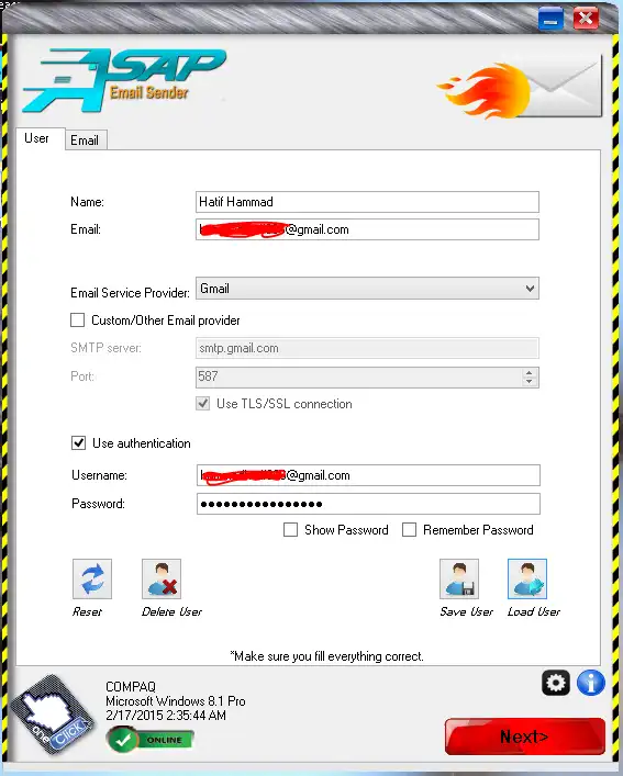 Unduh alat web atau aplikasi web Pengirim Email ASAP