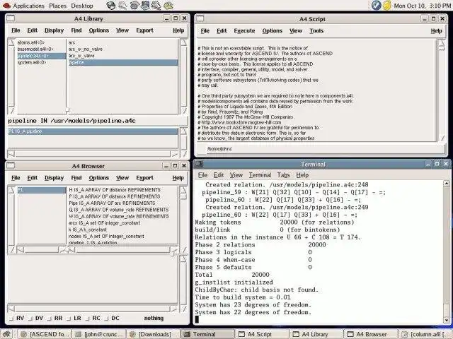 Download web tool or web app ASCEND modelling environment