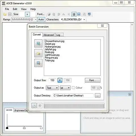 Загрузите веб-инструмент или веб-приложение Ascii Generator 2