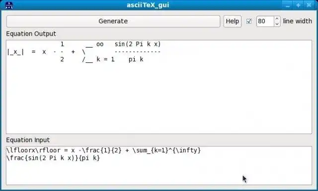 Download web tool or web app asciiTeX