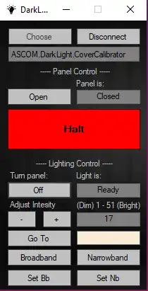 Descargue la herramienta web o la aplicación web ASCOM DarkLight Cover/Calibrator