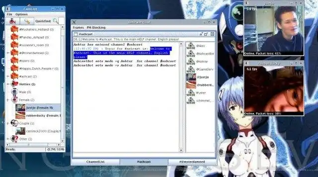 Web ツールまたは Web アプリをダウンロードする Ashcast P2P Camchat