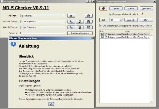 Download web tool or web app Ashs MD5/SHA-1 Checker