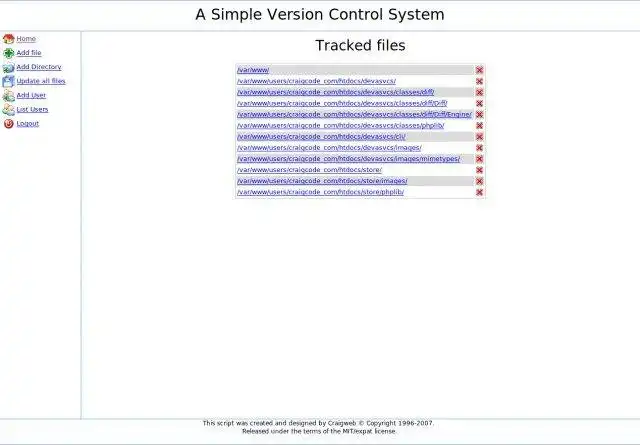 Laden Sie ein Web-Tool oder eine Web-App herunter. Ein einfaches Versionskontrollsystem