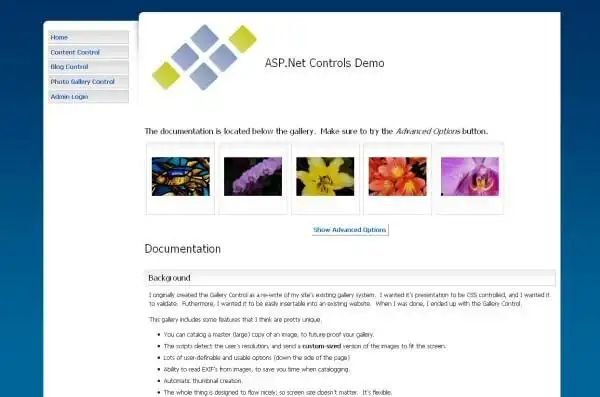 Scarica lo strumento web o l'app web ASP.Net Content, Blog, Photo Gallery