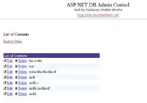 Download web tool or web app ASP.NET DB Admin Control