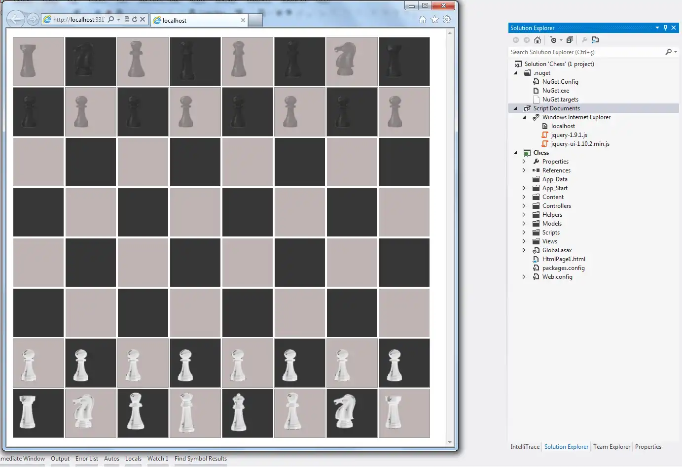 Télécharger l'outil Web ou l'application Web ASP.NET MVC CHESS GAME