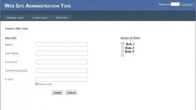 Download web tool or web app ASP.NET Web Site Administration Tool 