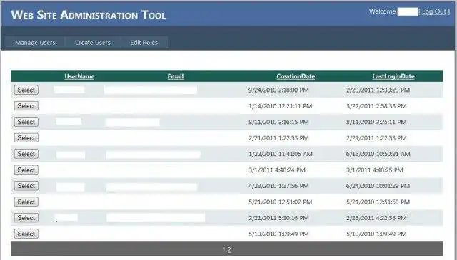 Download web tool or web app ASP.NET Web Site Administration Tool 