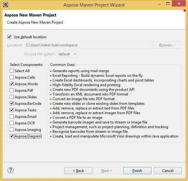 Download web tool or web app Aspose Maven for Eclipse