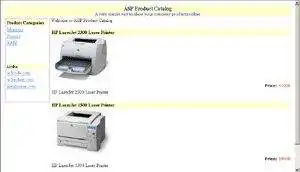 Download web tool or web app ASP Product Catalog
