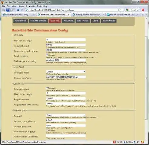 Mag-download ng web tool o web app na ASProxy