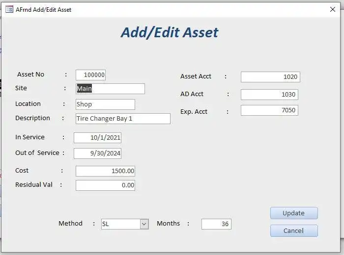 Download web tool or web app asset-book-depreciation