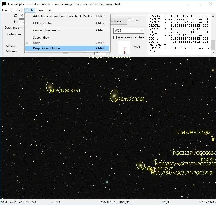 Descargue la herramienta web o el programa astap de la aplicación web