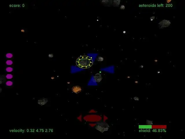 I-download ang web tool o web app na Asteroids3D ni Stuart M Pomerantz para tumakbo sa Linux online