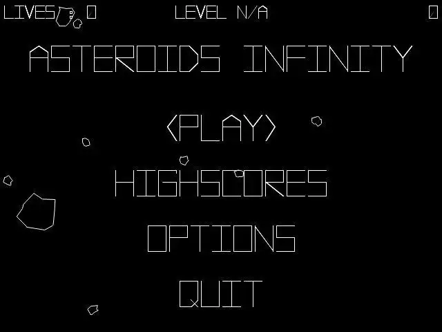 ابزار وب یا برنامه وب Asteroids Infinity را برای اجرا در لینوکس به صورت آنلاین دانلود کنید