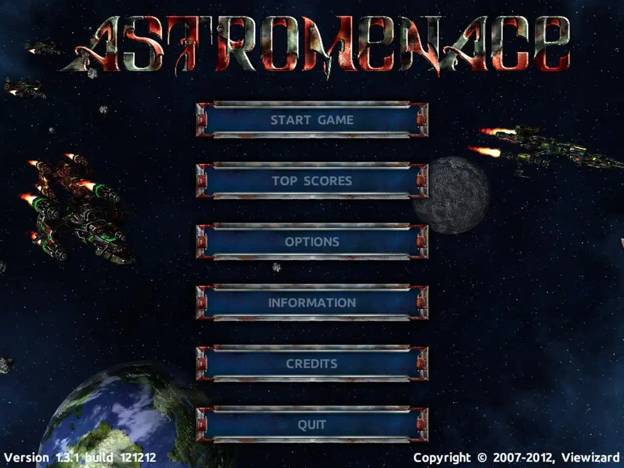 Web aracını veya web uygulamasını indirin AstroMenace