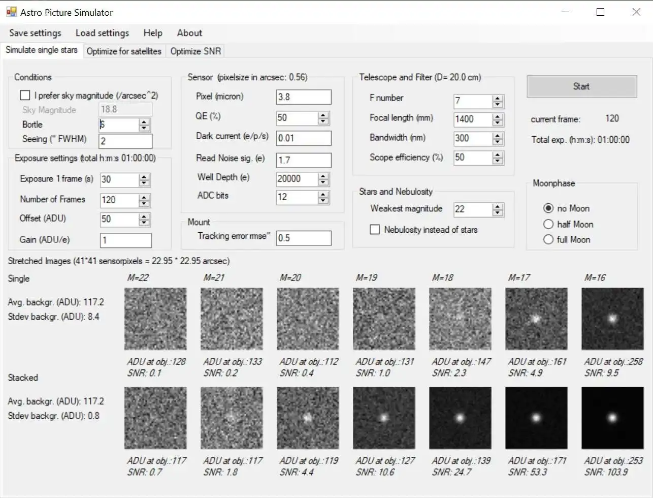 Download web tool or web app AstroPictureSimulator