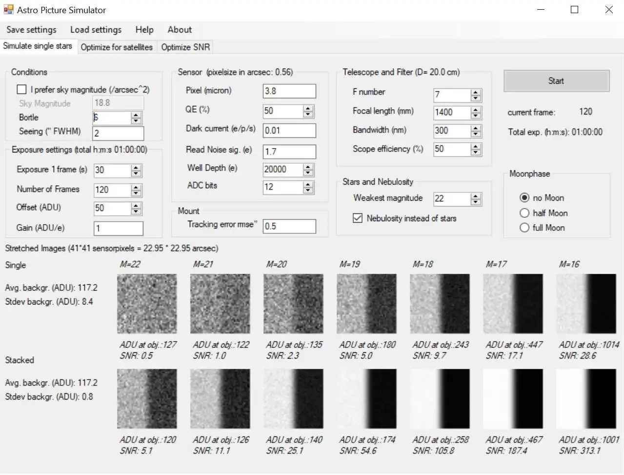 Download web tool or web app AstroPictureSimulator