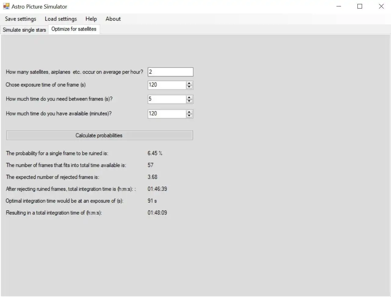 Download web tool or web app AstroPictureSimulator