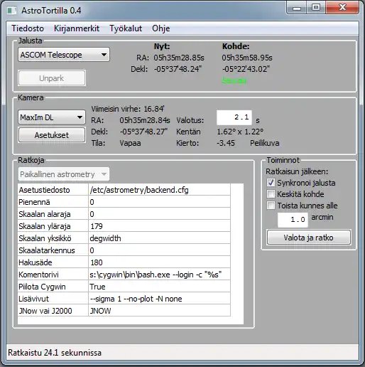 Baixe a ferramenta da web ou o aplicativo da web AstroTortilla